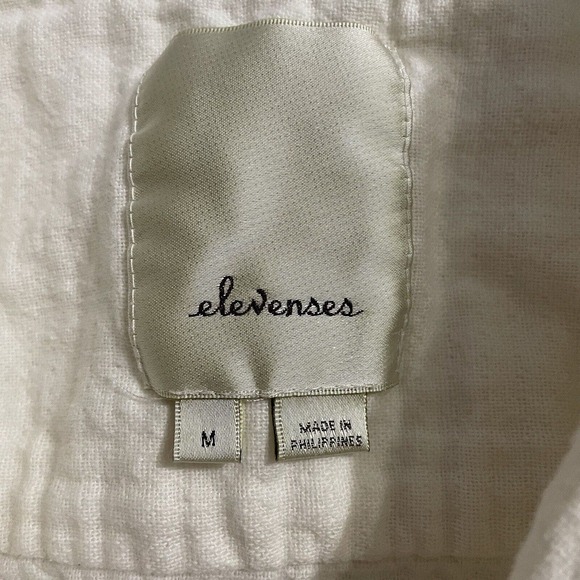 Anthropologie Elevenses Luna Vest Medium Cream Frayed Belted Sleeveless Gauze … - Picture 8 of 11